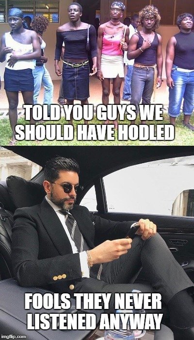 Когда ты HODLишь, а рынок идёт вниз