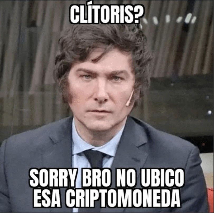 Javier milei cripto meme